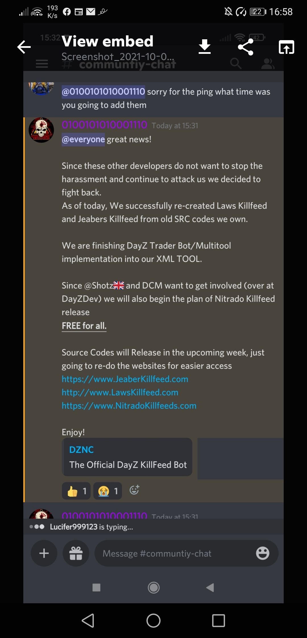 Jarvis attacking DayZ Multi Tool
