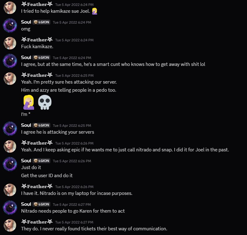 Kamikaze and Azzy false accusations