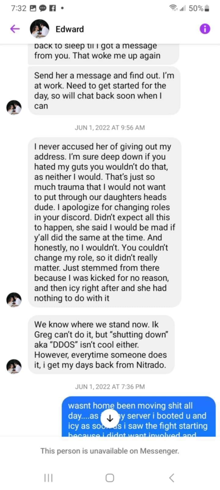 Crix harassment pattern 2