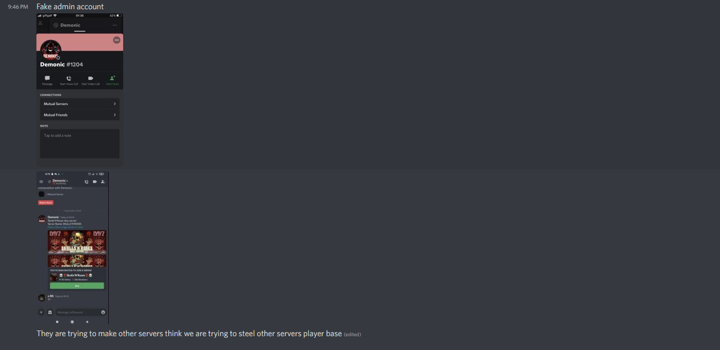 Kami harassing servers 1