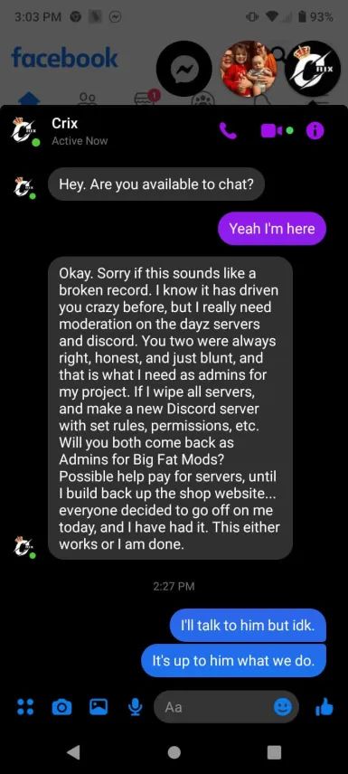 Crix begging Famin 2