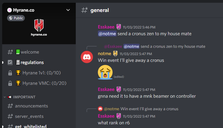 Links sent to Feather 6