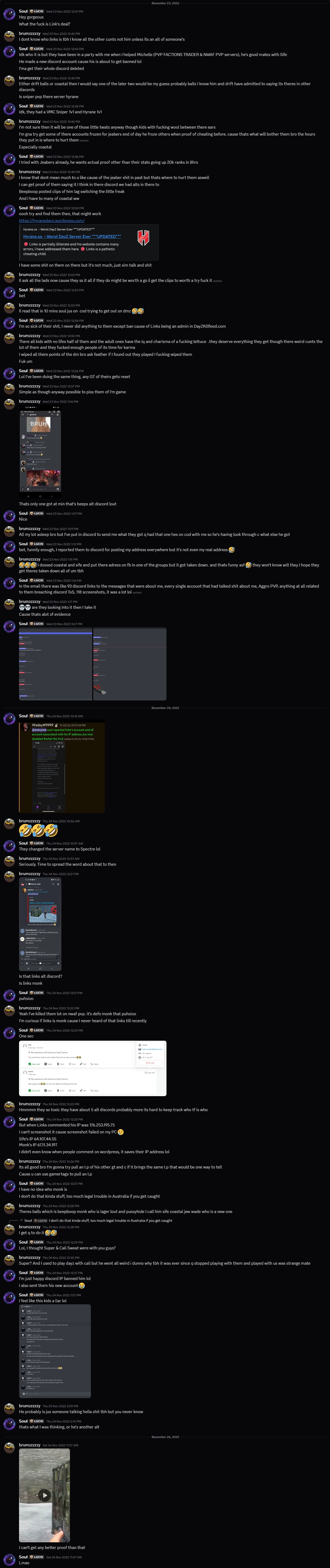 Links drama Brumzy