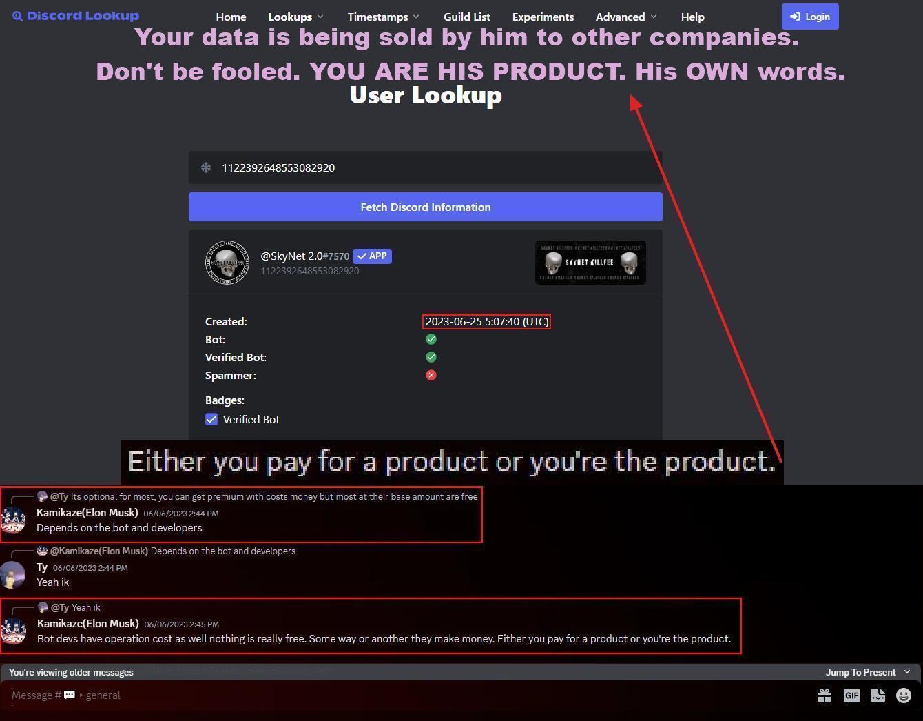 Kami states free bots sell data