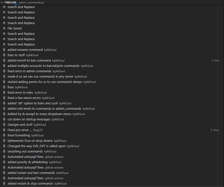 Code ownership file Admin Com1