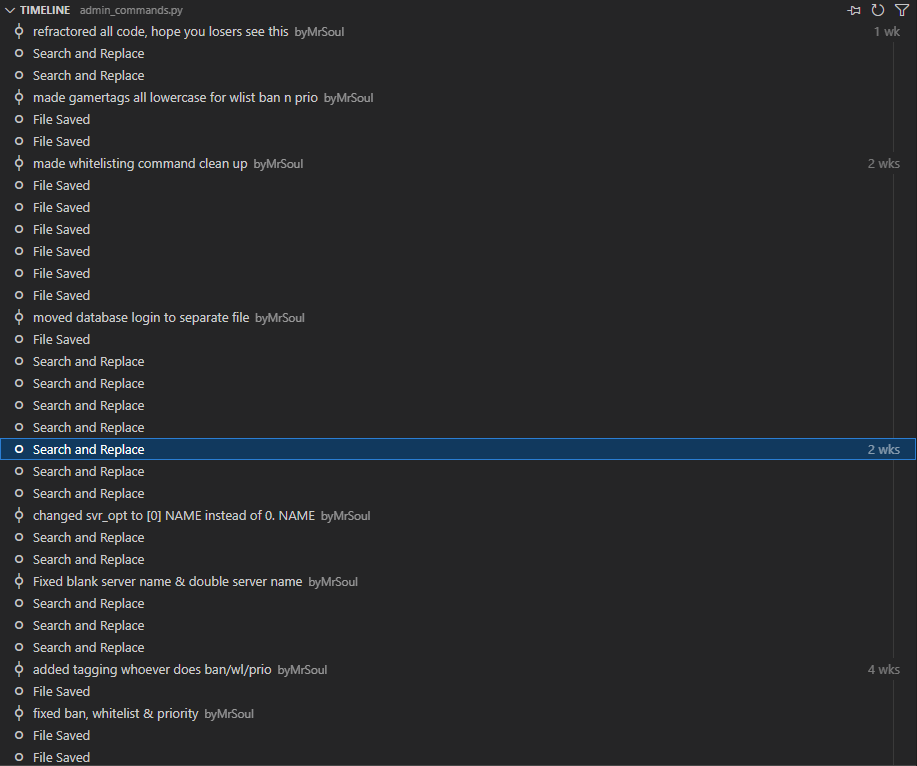 Code ownership file Admin Com3