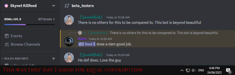 Kami praises Soul before split