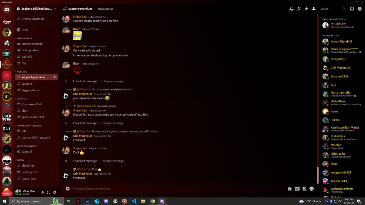 Crix harassment evidence