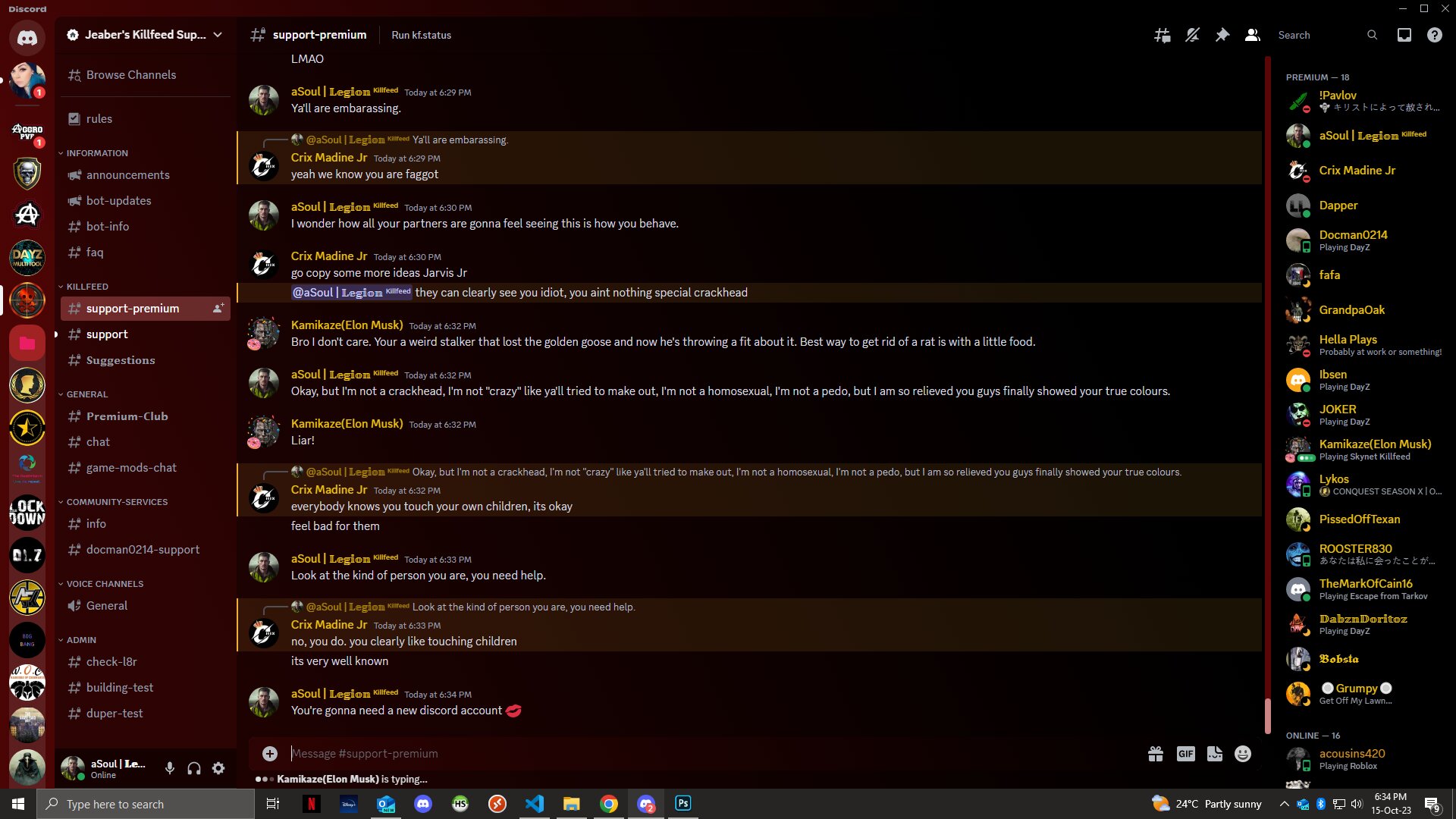 Crix false pedo accusations