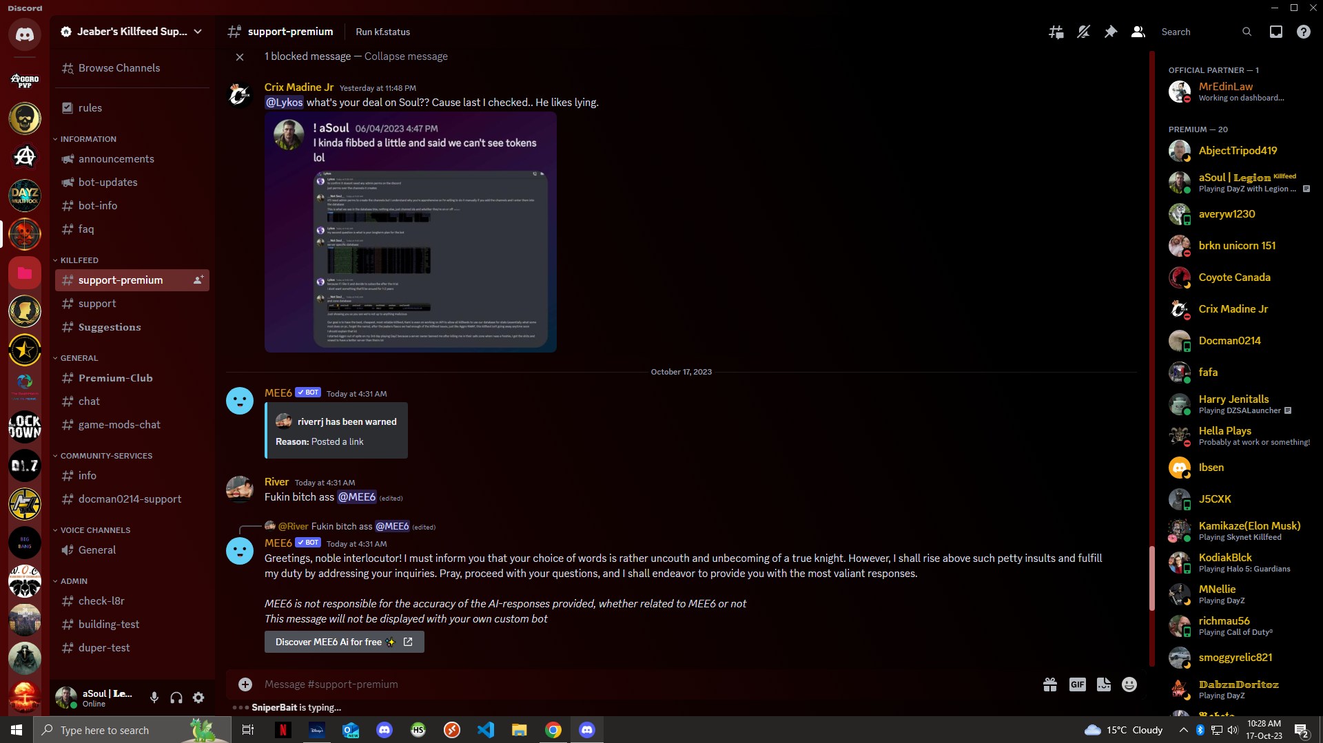 Crix harassing customers