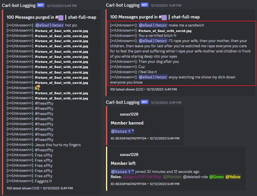 Xanax rape threats