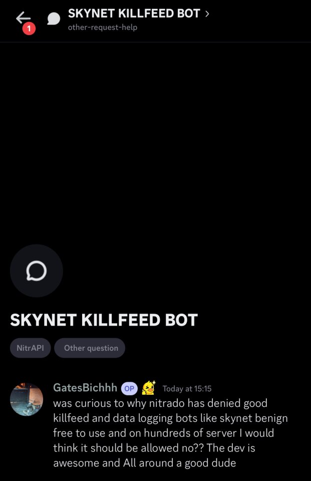 SkyNet banned