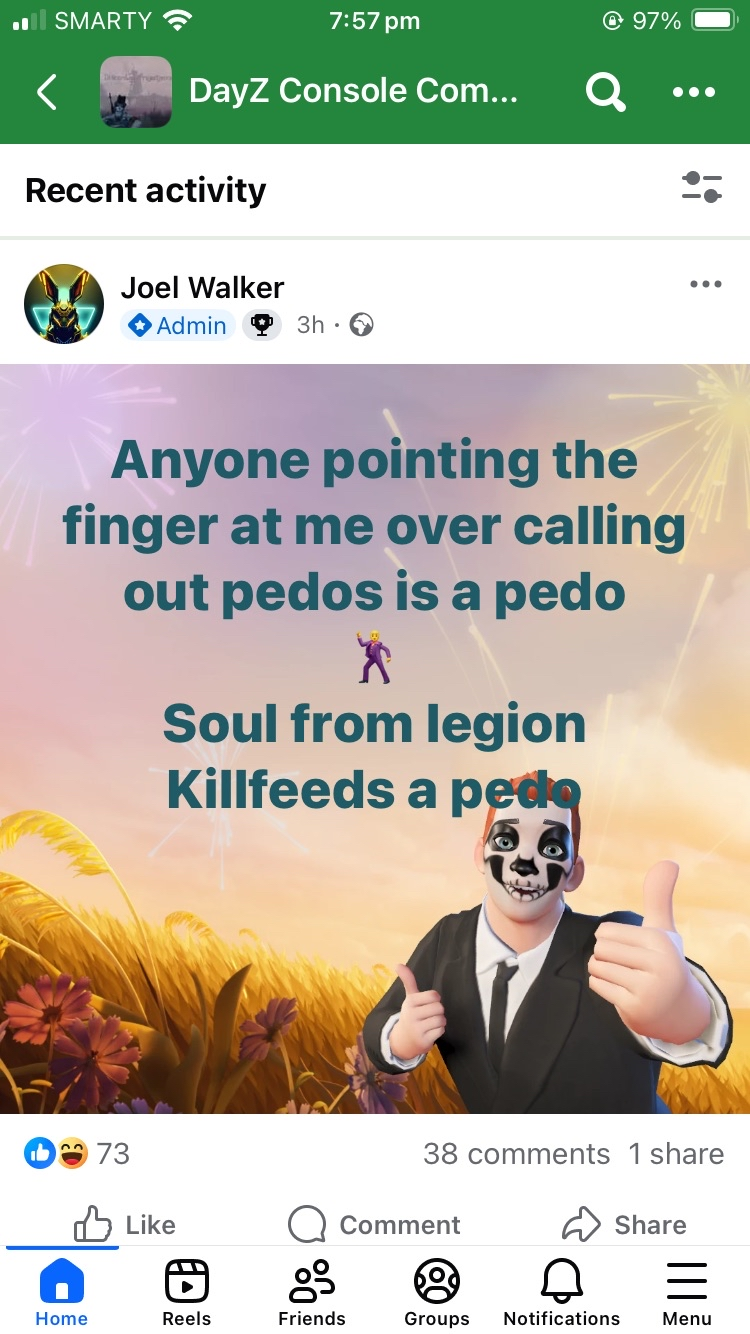 Joel Walker post on 25th October 2025
