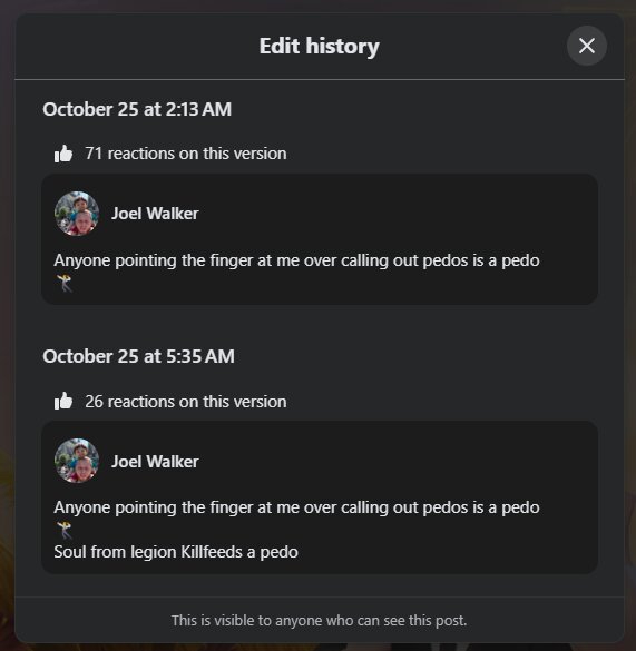 Joel Walker evidence exhibit