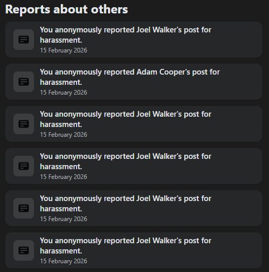 Meta report rejections
