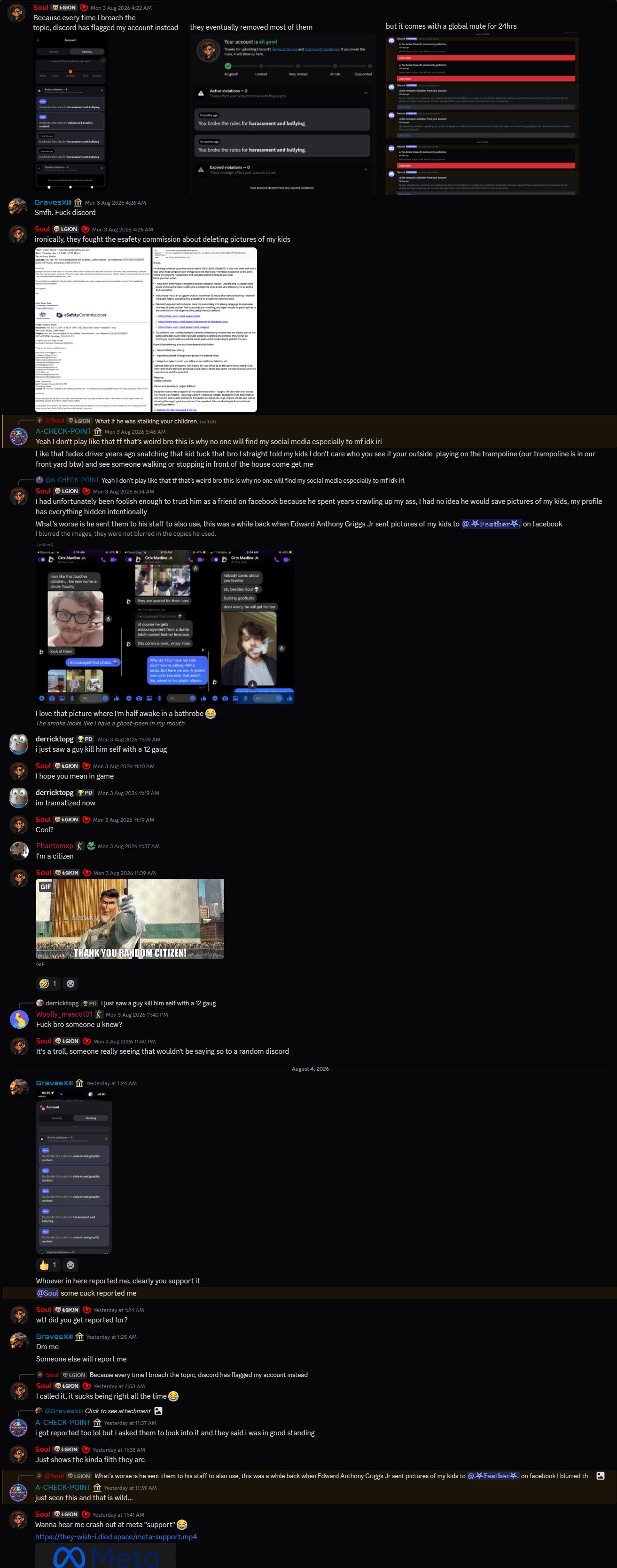 4 August discussion continuation