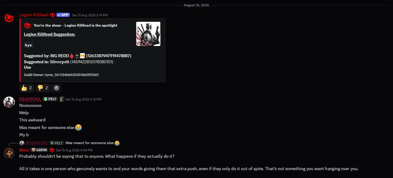 15 August suggestion record